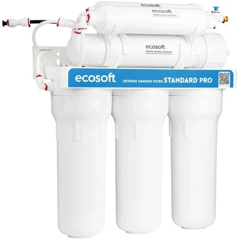 Осмос Ecosoft Standard 6-50M с минерализатором (6 ступеней, мембрана 50GPD, кран, бак 12 л) MO650MECOSTD